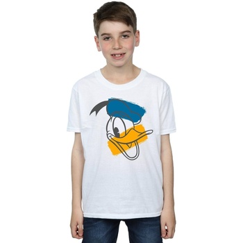 Abbigliamento Bambino T-shirt maniche corte Disney Donald Duck Head Bianco