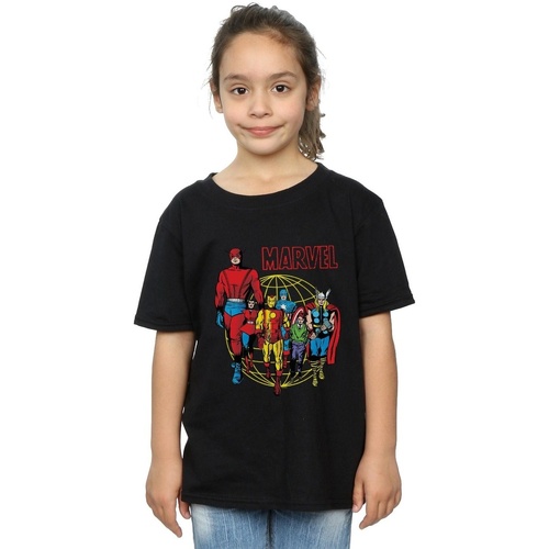 Abbigliamento Bambina T-shirts a maniche lunghe Marvel BI26704 Nero