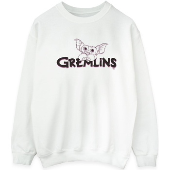 Abbigliamento Uomo Felpe Gremlins Logo Line Bianco