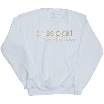 Abbigliamento Uomo Felpe Gossip Girl Gold Logo Bianco