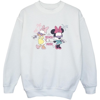 Abbigliamento Bambino Felpe Disney Minnie Daisy Beach Mode Bianco