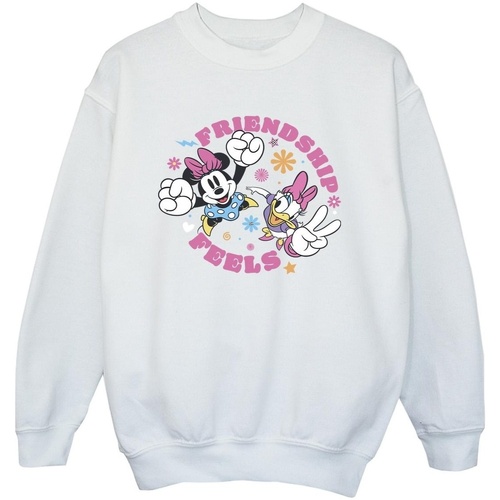 Abbigliamento Bambino Felpe Disney Minnie Mouse Daisy Friendship Bianco