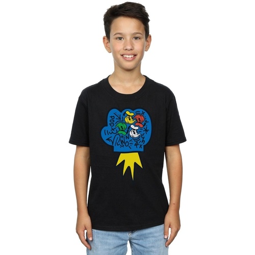 Abbigliamento Bambino T-shirt maniche corte Disney Donald Duck Pop Fist Nero