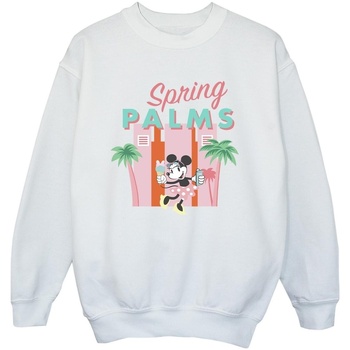 Abbigliamento Bambino Felpe Disney Minnie Mouse Spring Palms Bianco