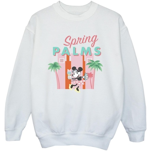 Abbigliamento Bambino Felpe Disney Minnie Mouse Spring Palms Bianco