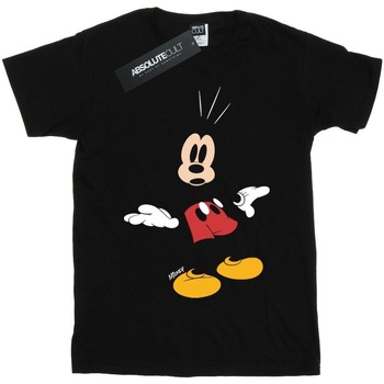 Abbigliamento Bambina T-shirts a maniche lunghe Disney Mickey Mouse Surprised Nero