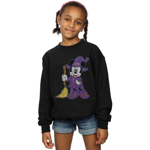 Abbigliamento Bambina Felpe Disney Minnie Mouse Witch Costume Nero