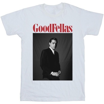 Abbigliamento Uomo T-shirts a maniche lunghe Goodfellas Black And White Character Bianco