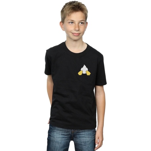 Abbigliamento Bambino T-shirt maniche corte Disney Donald Duck Backside Breast Print Nero