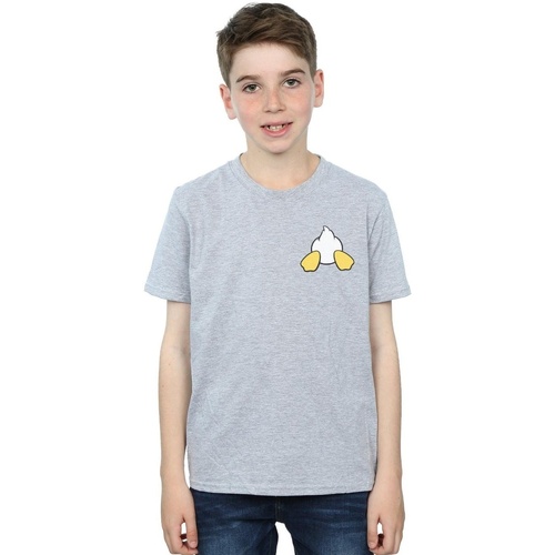 Abbigliamento Bambino T-shirt maniche corte Disney Donald Duck Backside Breast Print Grigio