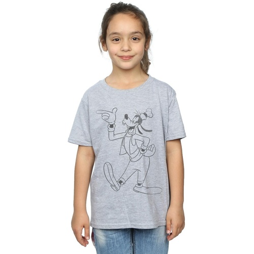 Abbigliamento Bambina T-shirts a maniche lunghe Disney Goofy Classic Baseball Grigio