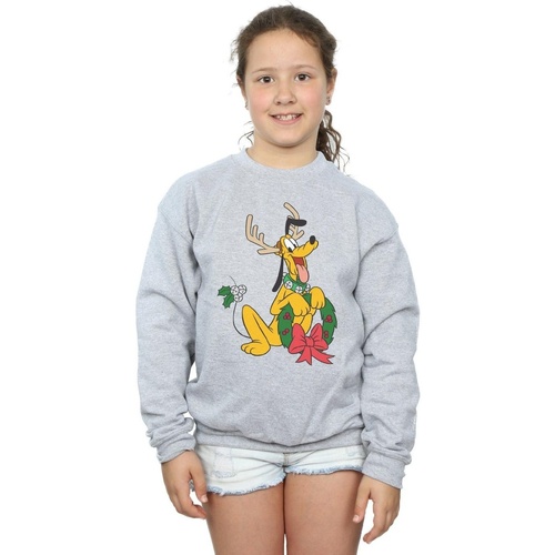 Abbigliamento Bambina Felpe Disney Pluto Christmas Reindeer Grigio