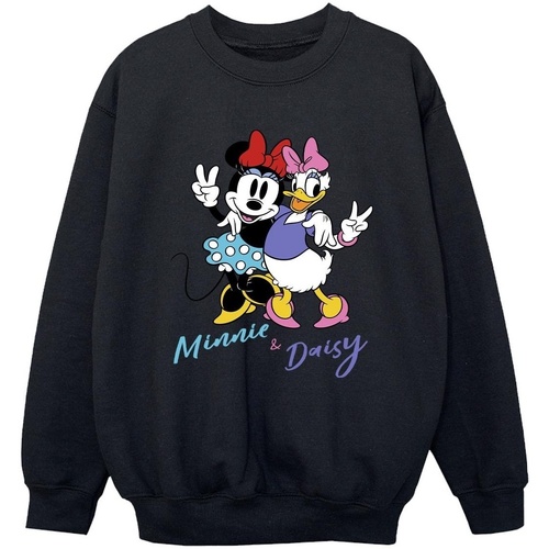 Abbigliamento Bambino Felpe Disney Minnie Mouse And Daisy Nero