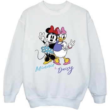 Abbigliamento Bambino Felpe Disney Minnie Mouse And Daisy Bianco