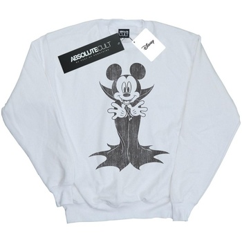 Abbigliamento Donna Felpe Disney Mickey Mouse Dracula Bianco