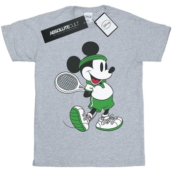 Abbigliamento Bambina T-shirts a maniche lunghe Disney Mickey Mouse Tennis Grigio