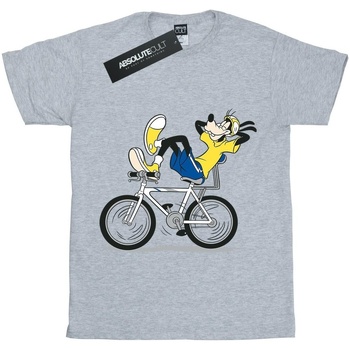 Abbigliamento Bambina T-shirts a maniche lunghe Disney Goofy Tour De Goofy Grigio