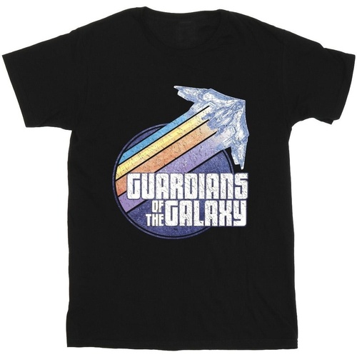 Abbigliamento Uomo T-shirts a maniche lunghe Guardians Of The Galaxy Badge Rocket Nero