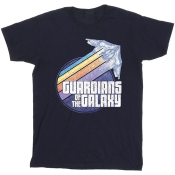 Abbigliamento Uomo T-shirts a maniche lunghe Guardians Of The Galaxy Badge Rocket Blu