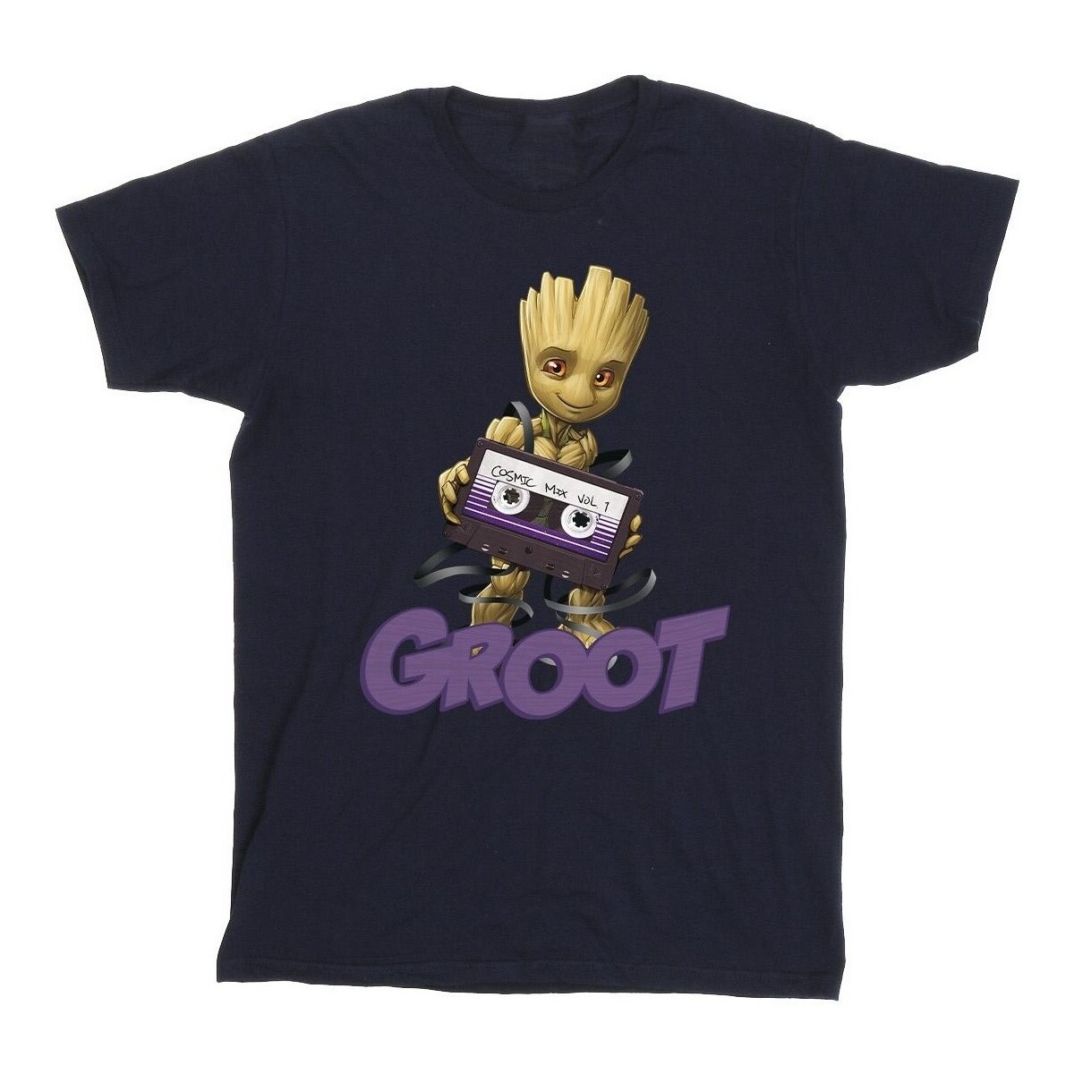 Abbigliamento Uomo T-shirts a maniche lunghe Guardians Of The Galaxy Groot Casette Blu