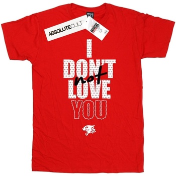 Abbigliamento Donna T-shirts a maniche lunghe Disney High School Musical The Musical Not Love You Rosso