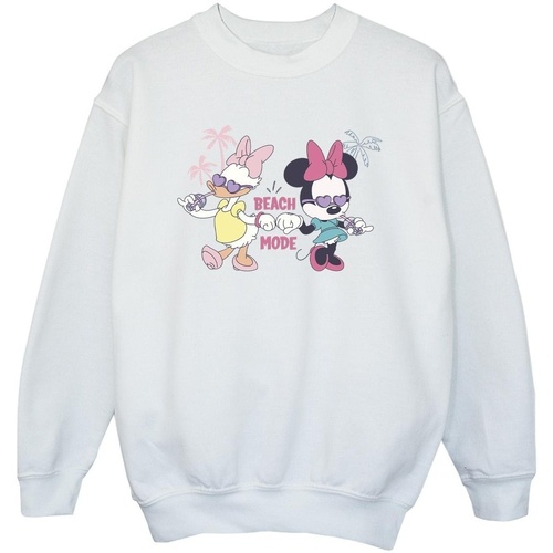 Abbigliamento Bambina Felpe Disney Minnie Daisy Beach Mode Bianco