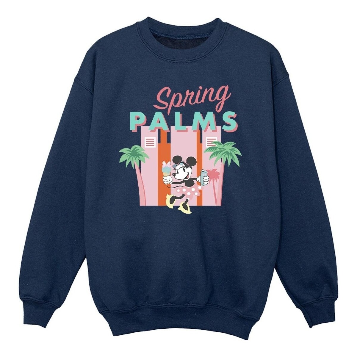Abbigliamento Bambina Felpe Disney Minnie Mouse Spring Palms Blu