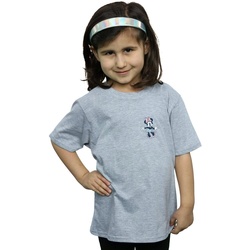 Abbigliamento Bambina T-shirts a maniche lunghe Disney Minnie Mouse Dancing Chest Grigio