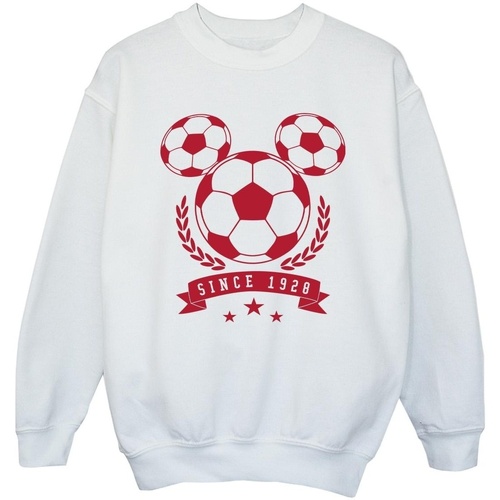Abbigliamento Bambina Felpe Disney Mickey Football Head Bianco