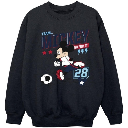 Abbigliamento Bambina Felpe Disney Mickey Mouse Team Mickey Football Nero