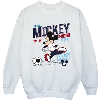 Abbigliamento Bambina Felpe Disney Mickey Mouse Team Mickey Football Bianco