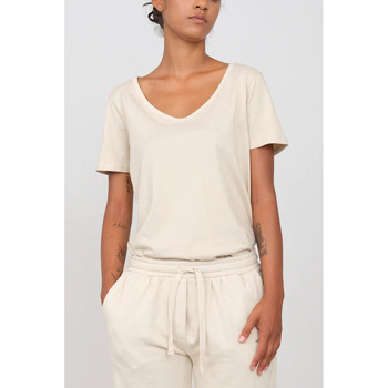 Abbigliamento Donna T-shirt maniche corte Own Off White Nature OWN-LTS203 Beige