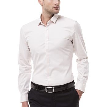 Abbigliamento Uomo Camicie maniche lunghe BOSS Ketran 10254877 01 Bianco