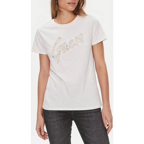 Abbigliamento Donna T-shirt maniche corte Guess W4RI25-K9RM1 Bianco