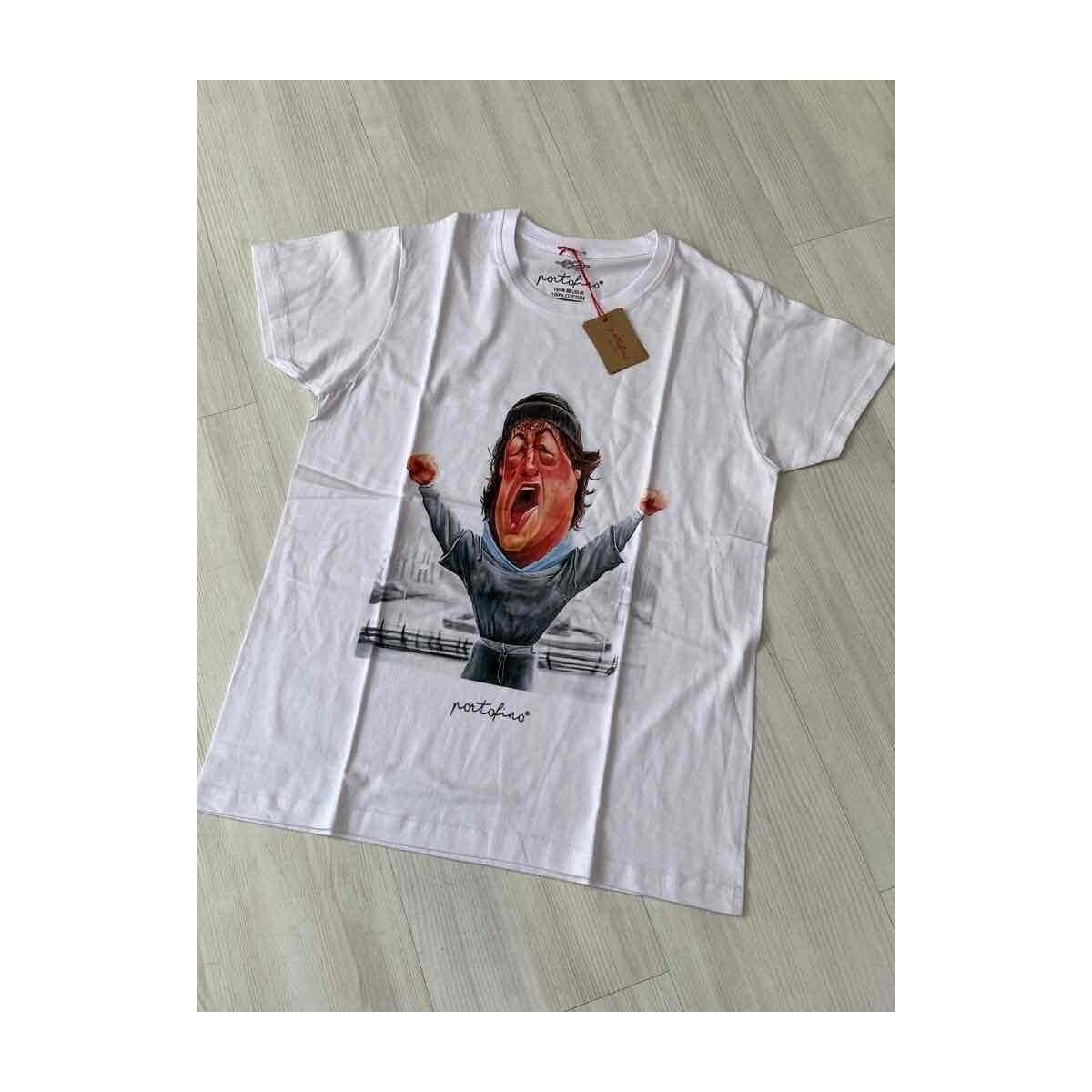 Abbigliamento T-shirt maniche corte Portofino 048ROCKY 2000000411132 Bianco