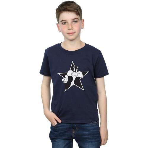 Abbigliamento Bambino T-shirt maniche corte Dessins Animés Sylvester Mono Star Blu