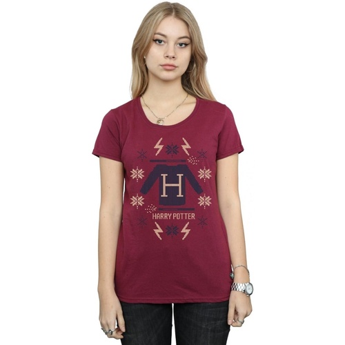 Abbigliamento Donna T-shirts a maniche lunghe Harry Potter Christmas Knit Multicolore