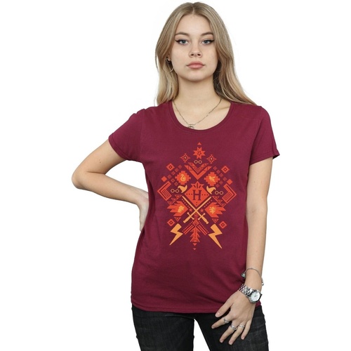 Abbigliamento Donna T-shirts a maniche lunghe Harry Potter BI23229 Multicolore