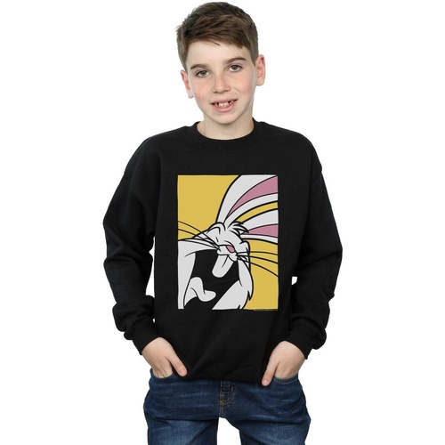 Abbigliamento Bambino Felpe Dessins Animés Bugs Bunny Laughing Nero