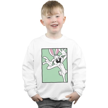 Abbigliamento Bambino Felpe Dessins Animés Bugs Bunny Funny Face Bianco