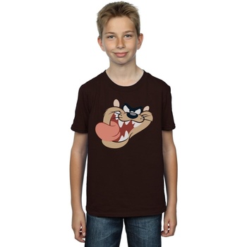 Abbigliamento Bambino T-shirt maniche corte Dessins Animés Tasmanian Devil Face Multicolore