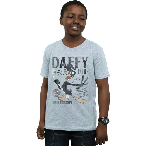 Abbigliamento Bambino T-shirt maniche corte Dessins Animés Daffy Duck Concert Grigio