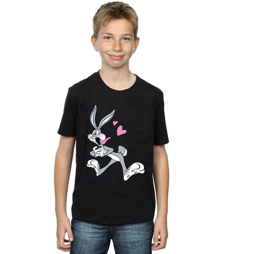 Abbigliamento Bambino T-shirt maniche corte Dessins Animés Bugs Bunny In Love Nero