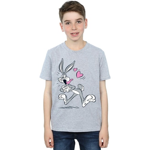 Abbigliamento Bambino T-shirt maniche corte Dessins Animés Bugs Bunny In Love Grigio