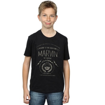 Abbigliamento Bambino T-shirt & Polo Dessins Animés Marvin The Martian Where's The Kaboom Nero