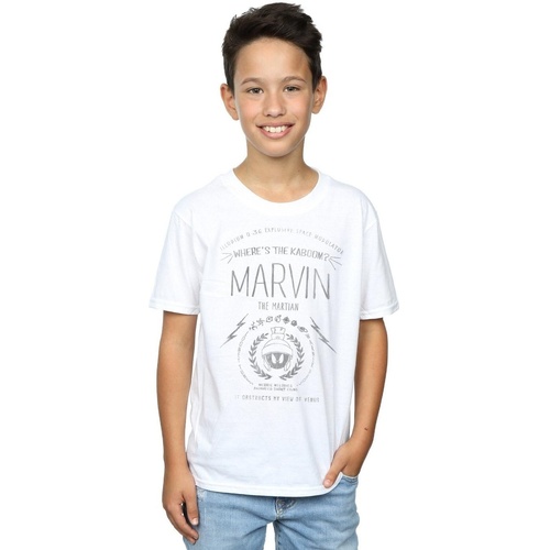 Abbigliamento Bambino T-shirt maniche corte Dessins Animés Marvin The Martian Where's The Kaboom Bianco