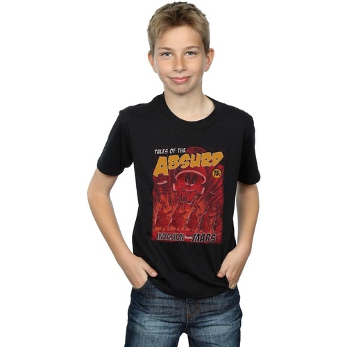 Abbigliamento Bambino T-shirt maniche corte Dessins Animés Invasion From Mars Nero