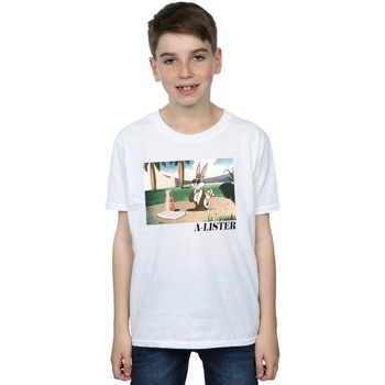 Abbigliamento Bambino T-shirt & Polo Dessins Animés Bugs Bunny A-Lister Bianco