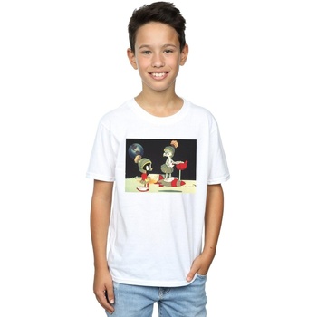 Abbigliamento Bambino T-shirt maniche corte Dessins Animés Bugs Bunny Spaced Bianco