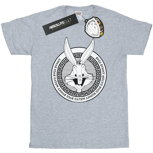 Abbigliamento Bambino T-shirt maniche corte Dessins Animés Bugs Bunny Greek Circle Grigio